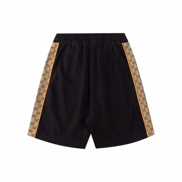 Shorts Gucci Monogram Stripe Black GC017 - Image 2