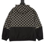 Jacket Gucci Monogram Hooded Black GC018 - Image 2