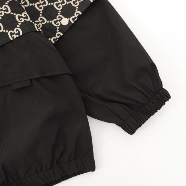 Jacket Gucci Monogram Hooded Black GC018 - Image 3
