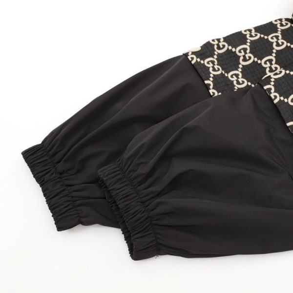 Jacket Gucci Monogram Hooded Black GC018 - Image 5