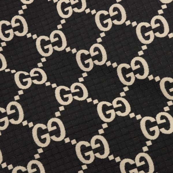 Jacket Gucci Monogram Hooded Black GC018 - Image 7