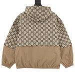 Jacket Gucci Monogram Hooded Beige GC019 - Image 2