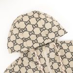 Jacket Gucci Monogram Hooded Beige GC019 - Image 3
