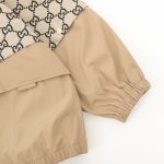 Jacket Gucci Monogram Hooded Beige GC019 - Image 4