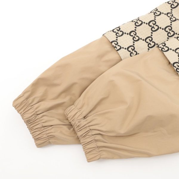 Jacket Gucci Monogram Hooded Beige GC019 - Image 5