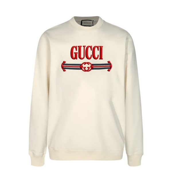 d104944_18870-1.jpg Sweatshirt Gucci GG Logo White GC021 - Image 1