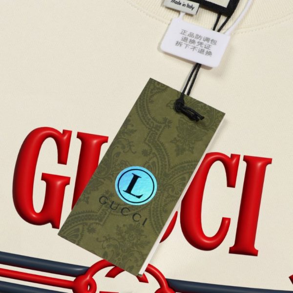 Sweatshirt Gucci GG Logo White GC021 - Image 7
