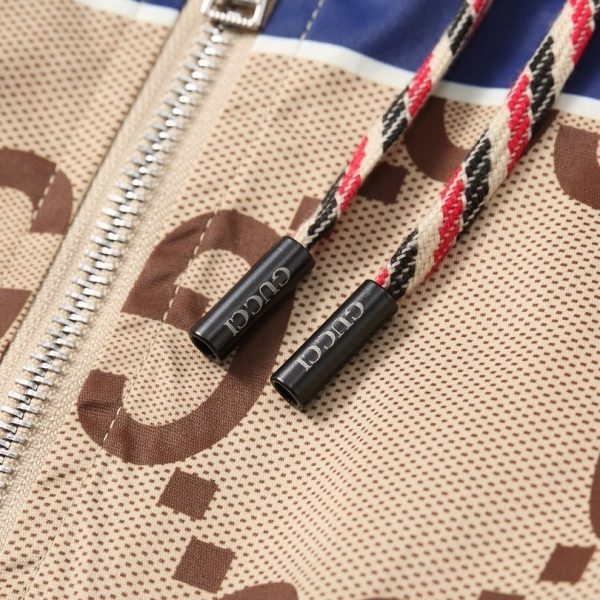 Hoodie Gucci GG Stripe Beige Tiger GC024 - Image 3