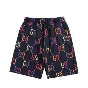 Shorts Gucci GG Multicolor Black Casual GC025
