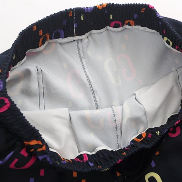 Shorts Gucci GG Multicolor Black Casual GC025 - Image 4