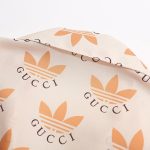 Shirt Gucci x Adidas Trefoil Beige Short Sleeve GC028 - Image 4