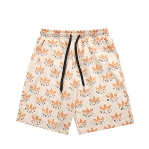 Shorts Gucci x Adidas Trefoil Beige Casual GC029