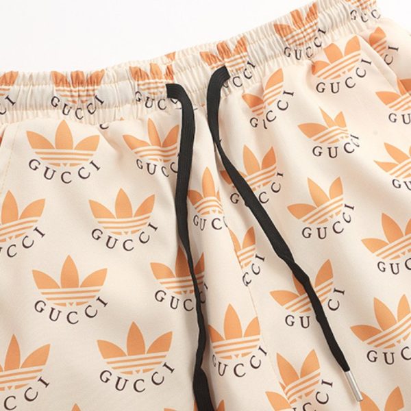 Shorts Gucci x Adidas Trefoil Beige Casual GC029 - Image 3