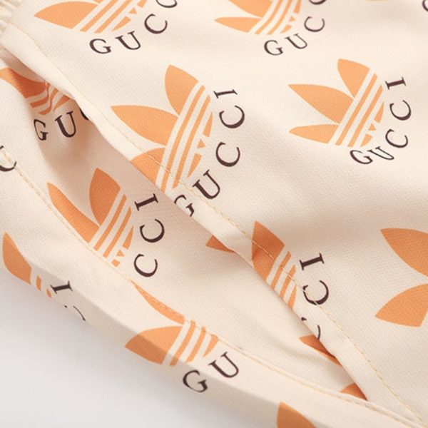 Shorts Gucci x Adidas Trefoil Beige Casual GC029 - Image 5