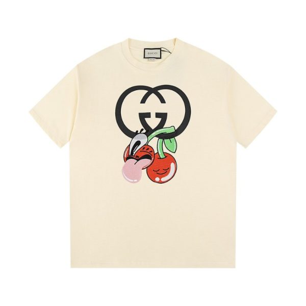 d105015_22003-1.jpg T-shirt Gucci GG Cherry White GC032 - Image 1