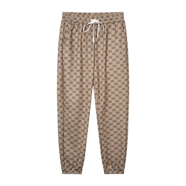 d105020_12595-1.jpg Pants Gucci GG Beige Drawstring Joggers GC033 - Image 1