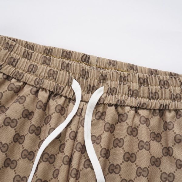 Pants Gucci GG Beige Drawstring Joggers GC033 - Image 3