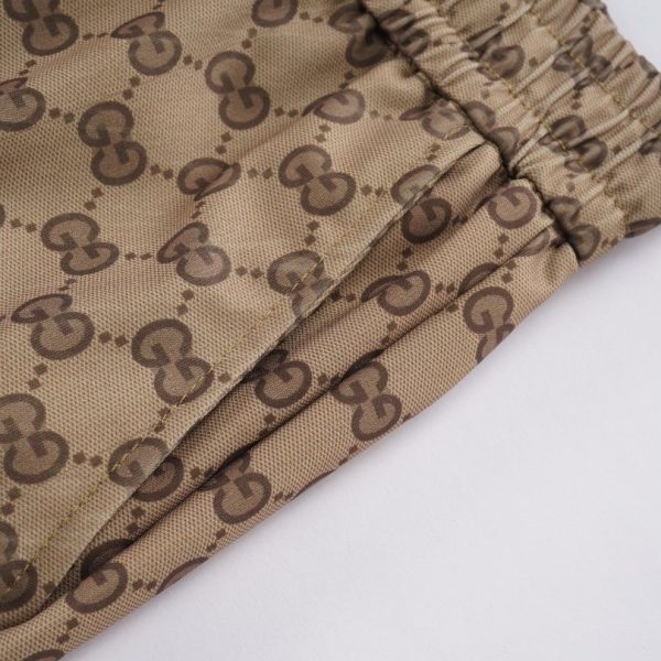 Pants Gucci GG Beige Drawstring Joggers GC033 - Image 6