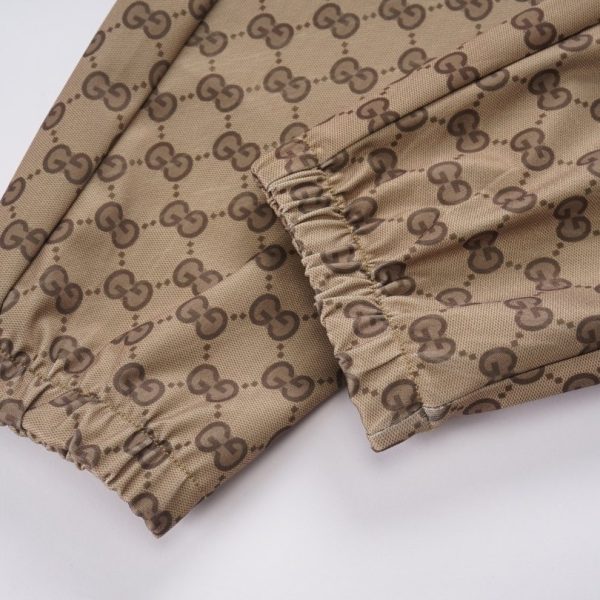 Pants Gucci GG Beige Drawstring Joggers GC033 - Image 7