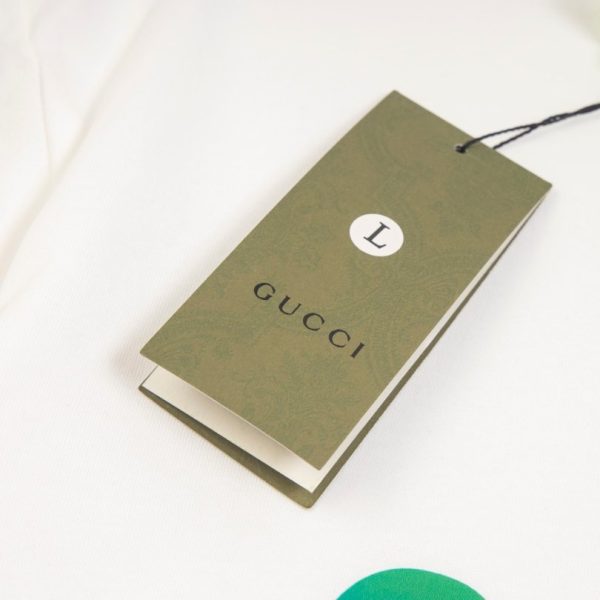 T-shirt Gucci Rainbow Logo White GC036 - Image 5