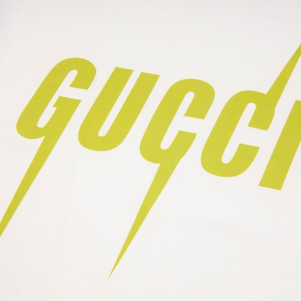 T-shirt Gucci Neon Logo White GC038 - Image 4