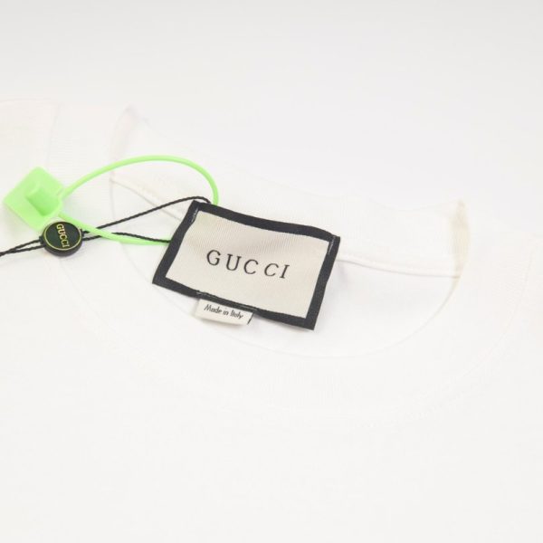 T-shirt Gucci Neon Logo White GC038 - Image 5
