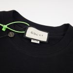 T-shirt Gucci Red Gradient Logo Black GC039 - Image 5