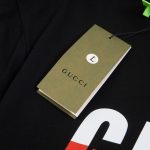 T-shirt Gucci Red Gradient Logo Black GC039 - Image 6