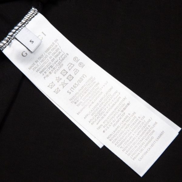T-shirt Gucci Distressed Logo Black GC046 - Image 8