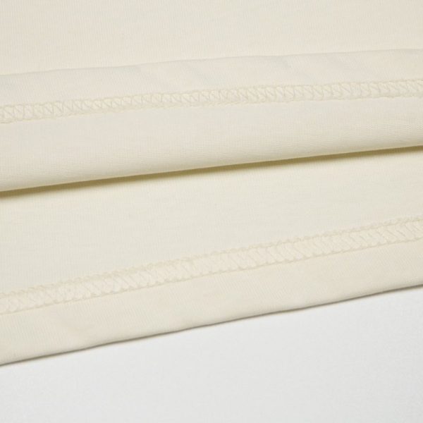 T-shirt Gucci Distressed Logo Beige GC047 - Image 5