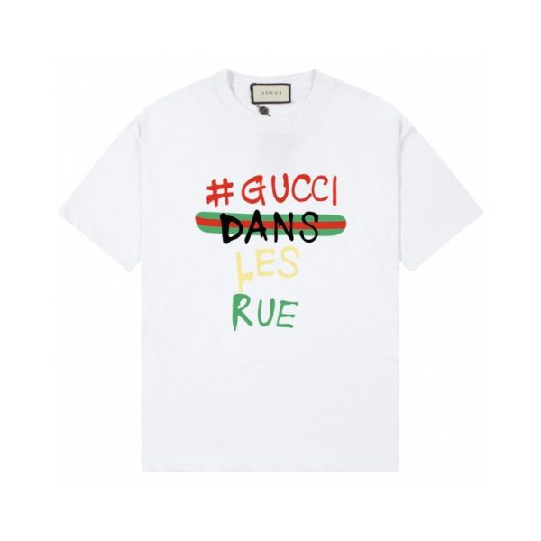 d105126_21820-1.jpg T-shirt Gucci Dans Les Rue White GC051 - Image 1
