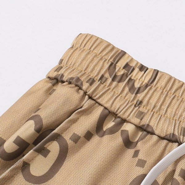 Pants Gucci Monogram Beige Joggers GC052 - Image 7