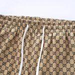 Pants Gucci Monogram Wide-Leg Beige GC053 - Image 4