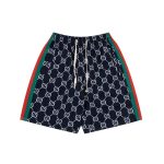 Shorts Gucci Monogram Stripe Navy GC056