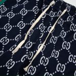 Shorts Gucci Monogram Stripe Navy GC056 - Image 3