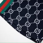 Shorts Gucci Monogram Stripe Navy GC056 - Image 7