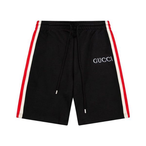 d105211_16037-1.jpg Shorts Gucci Stripe Logo Black GC055 - Image 1
