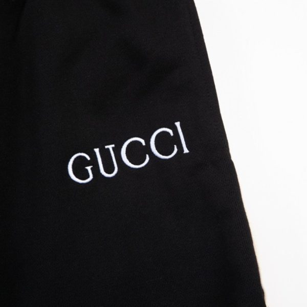 Shorts Gucci Stripe Logo Black GC055 - Image 3