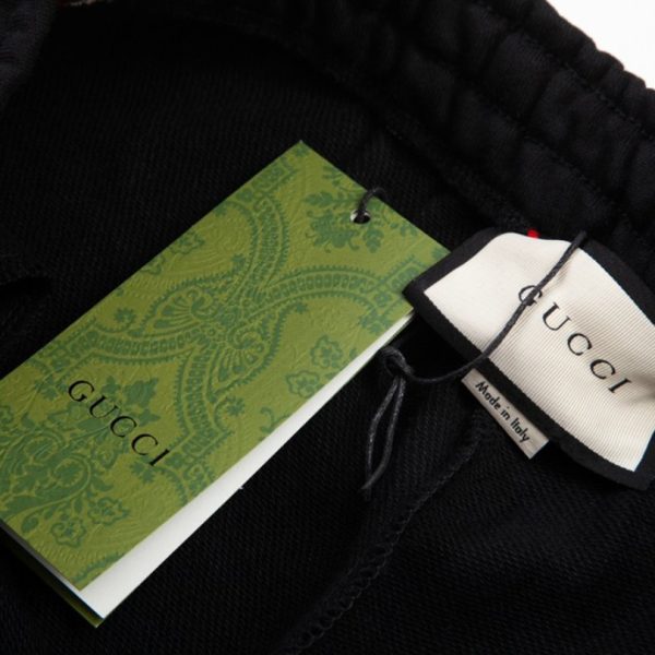 Shorts Gucci Stripe Logo Black GC055 - Image 8
