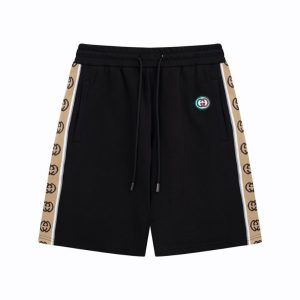 Shorts Gucci Monogram Trim Black GC054