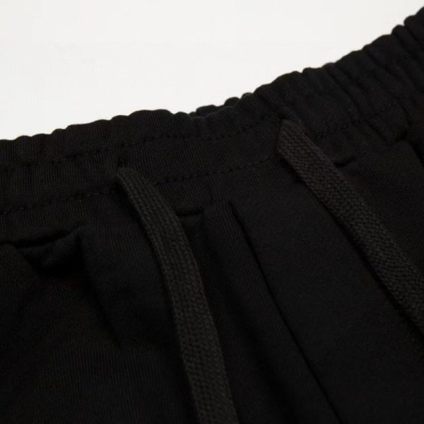 Shorts Gucci Logo Print Black GC057 - Image 4