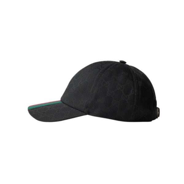 Cap Gucci canvas baseball hat Black GC058 - Image 2