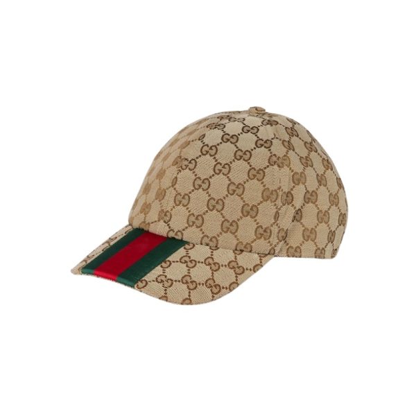 d105239_3396-1.jpg Cap Gucci canvas baseball hat Beige and ebany GC059 - Image 1