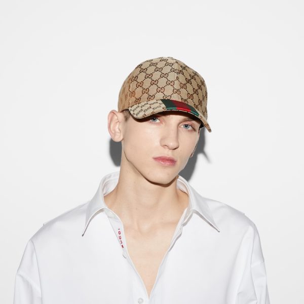 Cap Gucci canvas baseball hat Beige and ebany GC059 - Image 5
