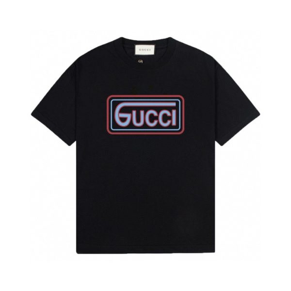 d105266_22042-1.jpg T-shirt Gucci Logo Black GC065 - Image 1