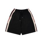 Shorts Gucci Logo Stripe Black GC076