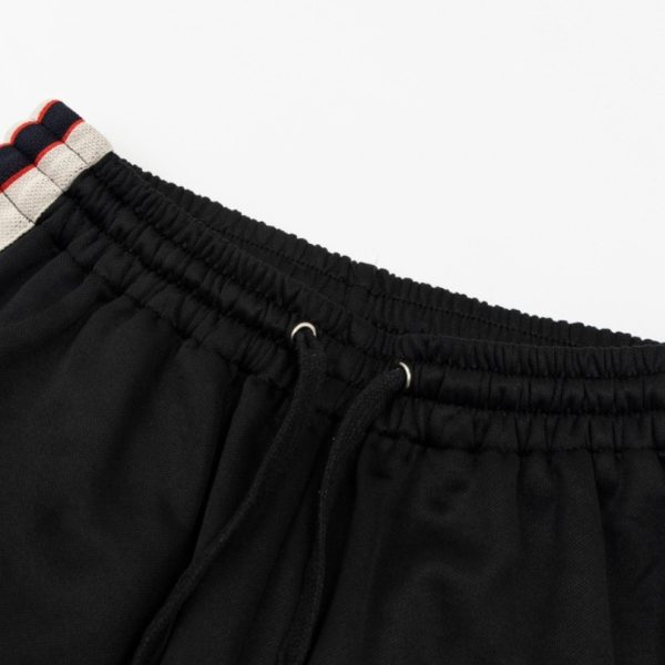 Shorts Gucci Logo Stripe Black GC076 - Image 3