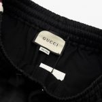 Shorts Gucci Logo Stripe Black GC076 - Image 7