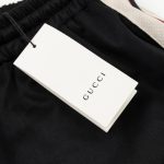 Shorts Gucci Logo Stripe Black GC076 - Image 8