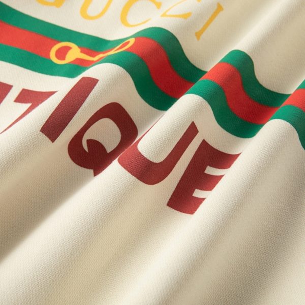 Hoodie Gucci Boutique Logo White GC077 - Image 5